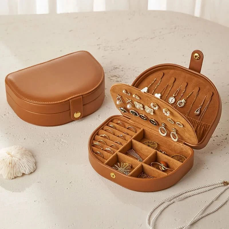 Luxury PU Leather Jewelry Travel Case