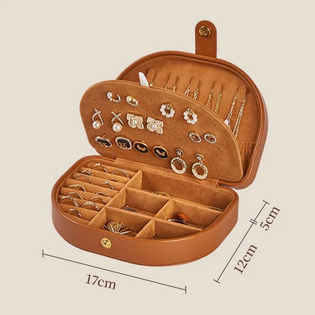 Luxury PU Leather Jewelry Travel Case