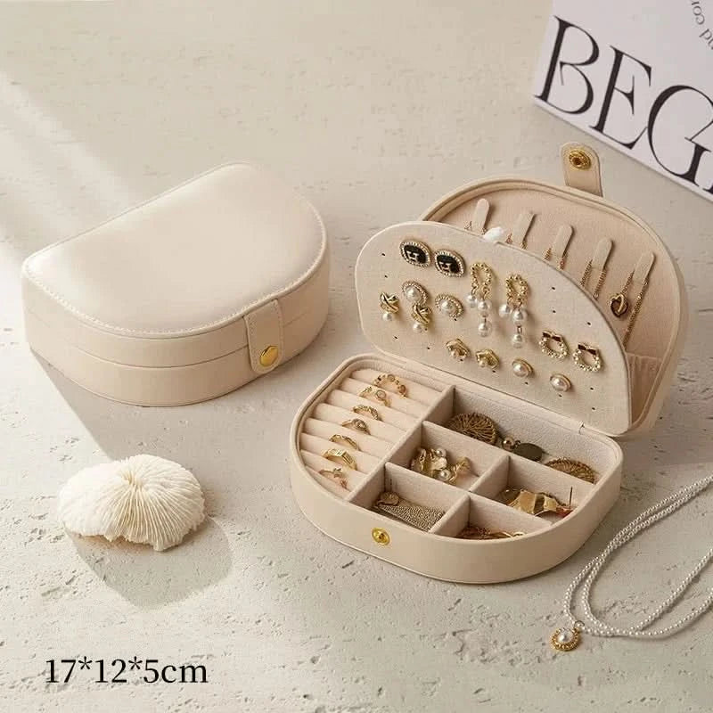 Luxury PU Leather Jewelry Travel Case