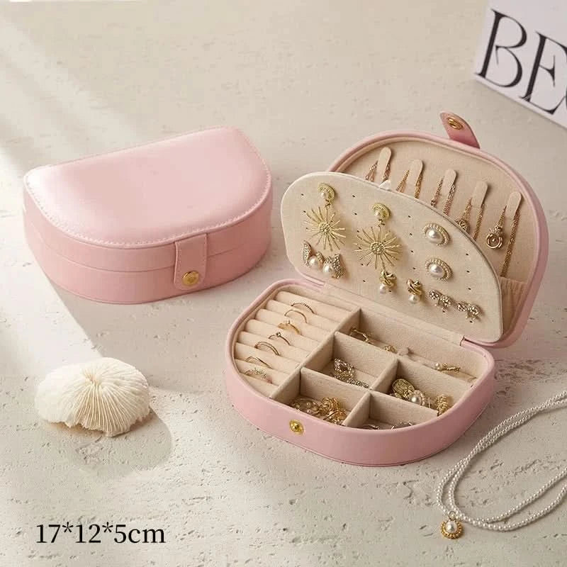 Luxury PU Leather Jewelry Travel Case