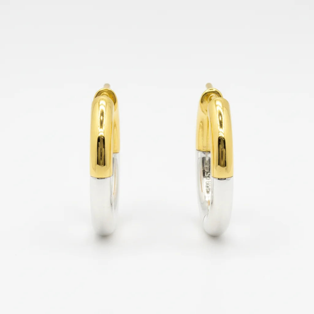 Metal Click Small Hoop Earrings