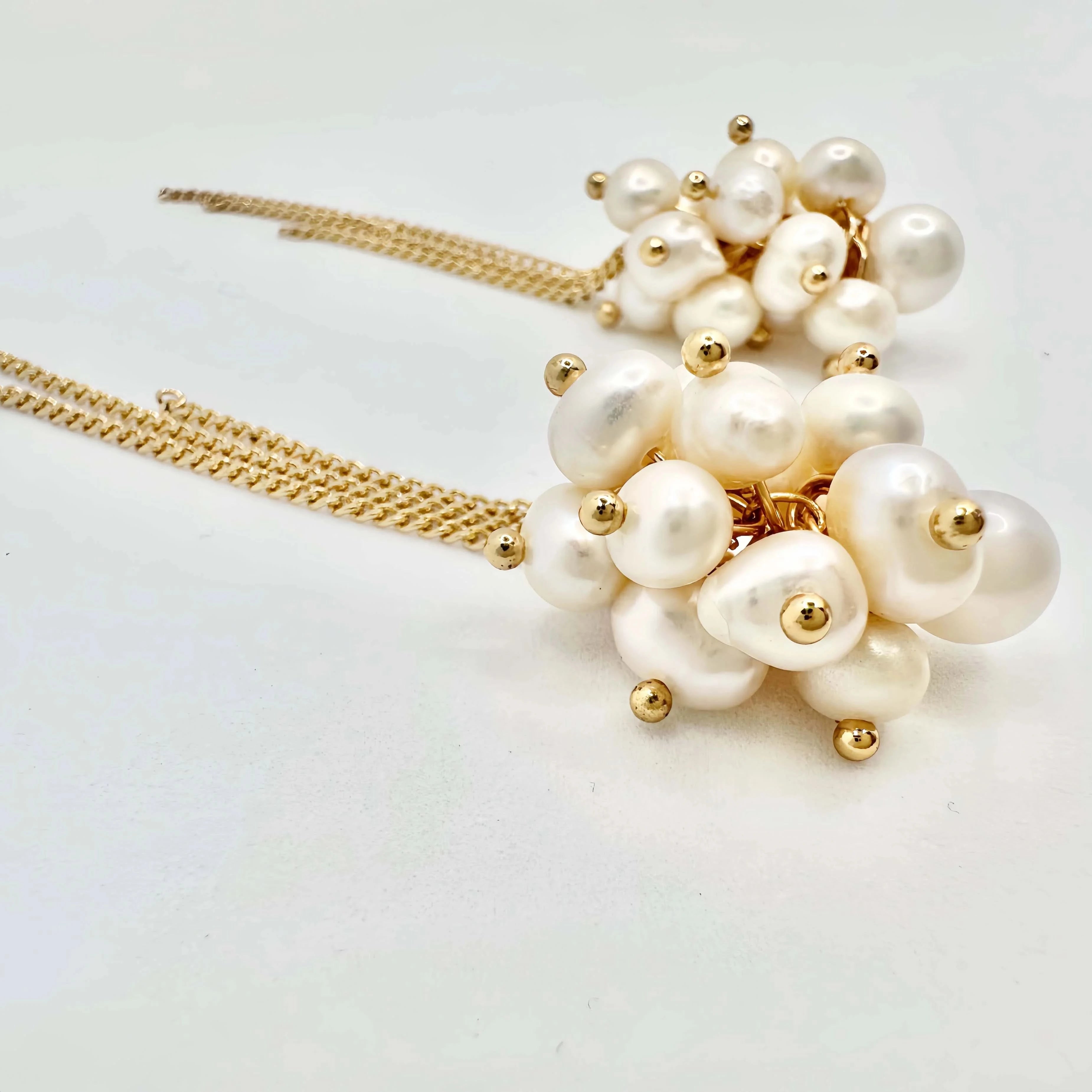 Multi Ivory Pearl Earrings