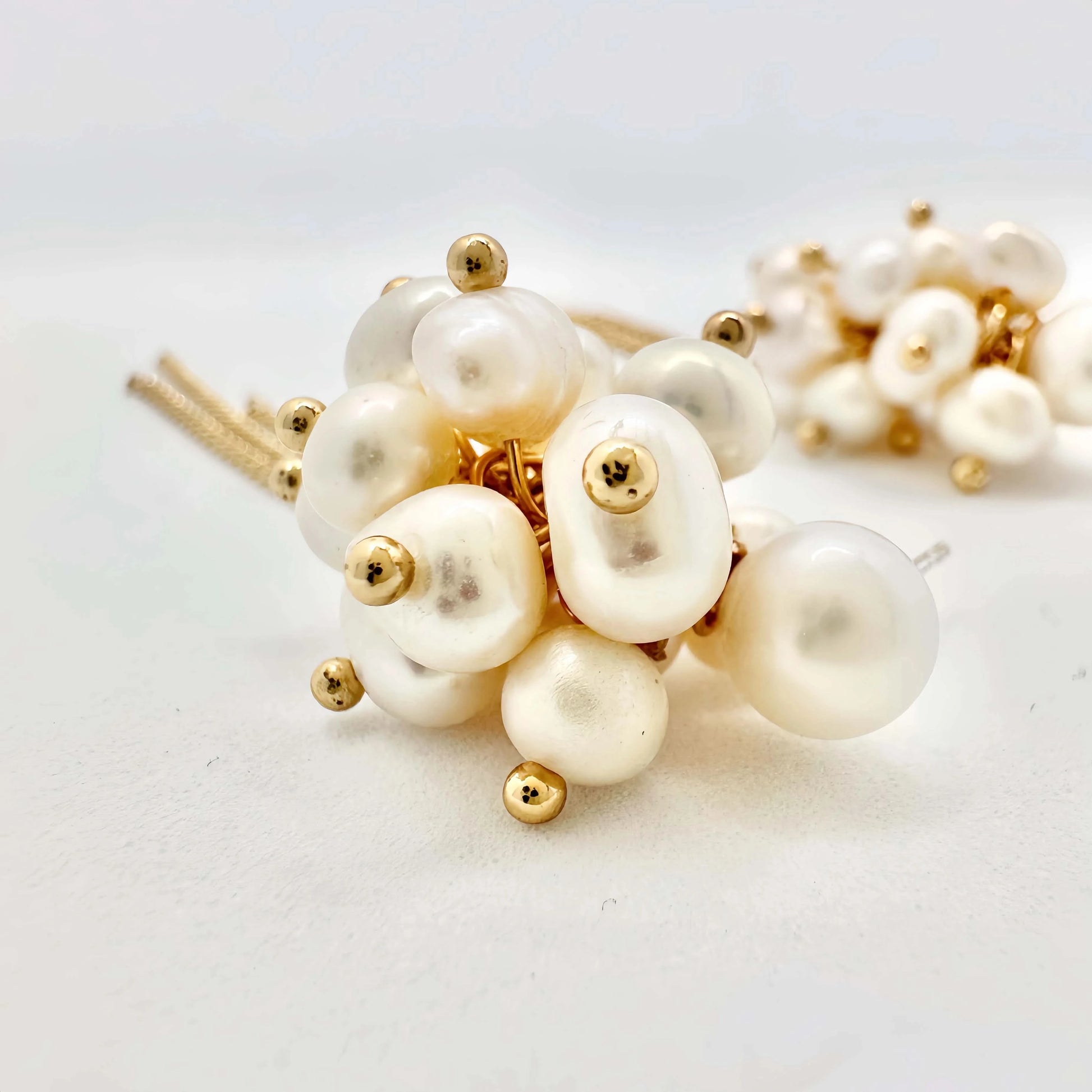 ivory pearl earrings