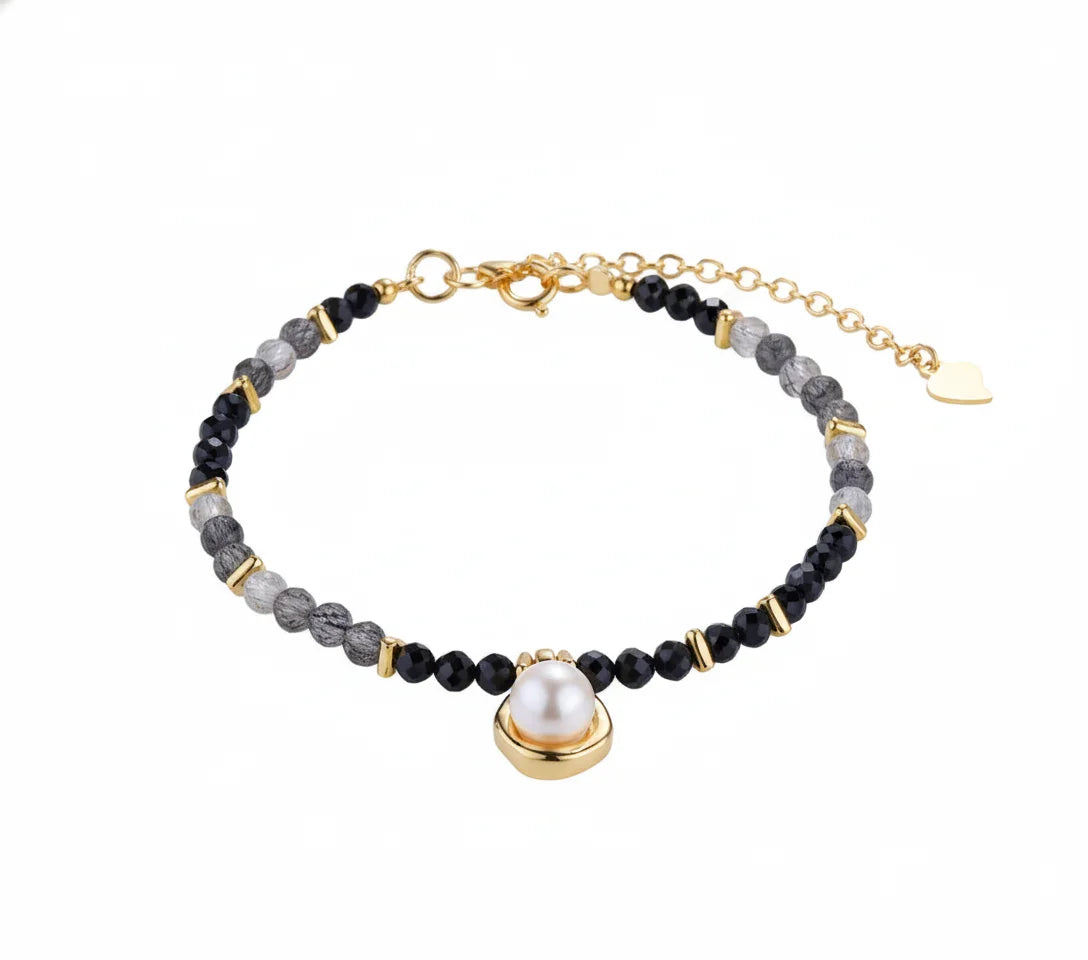 Natural Stone Bracelet Pearl Pendant