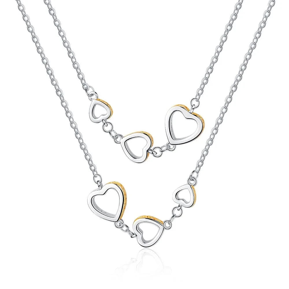 Double Layer Heart Necklace