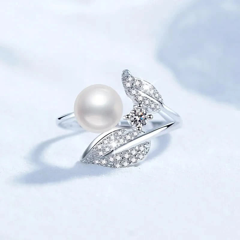 Petal Freshwater Pearl Diamond Ring