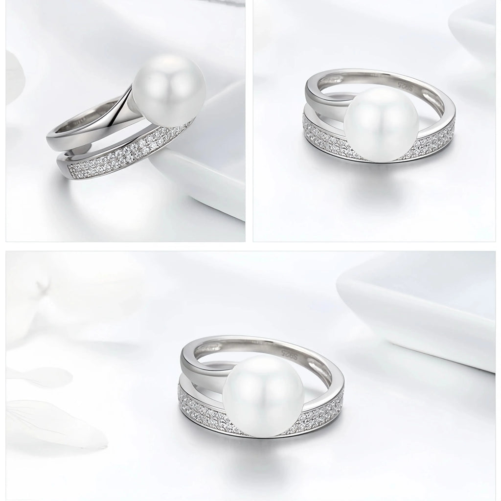 Silver Pearl Ring