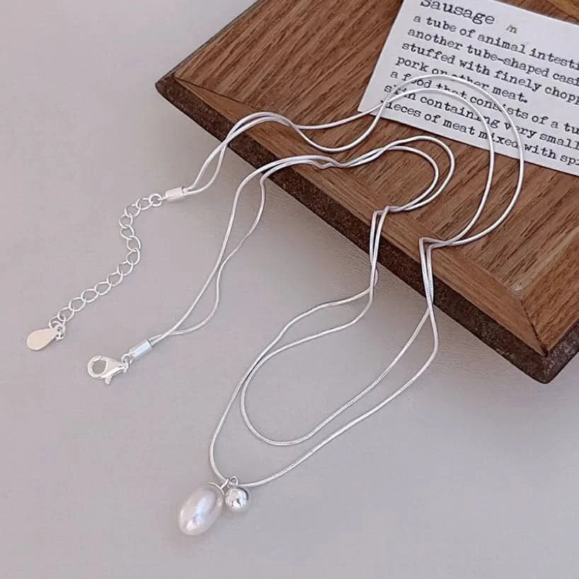 baroque pearl drop necklace