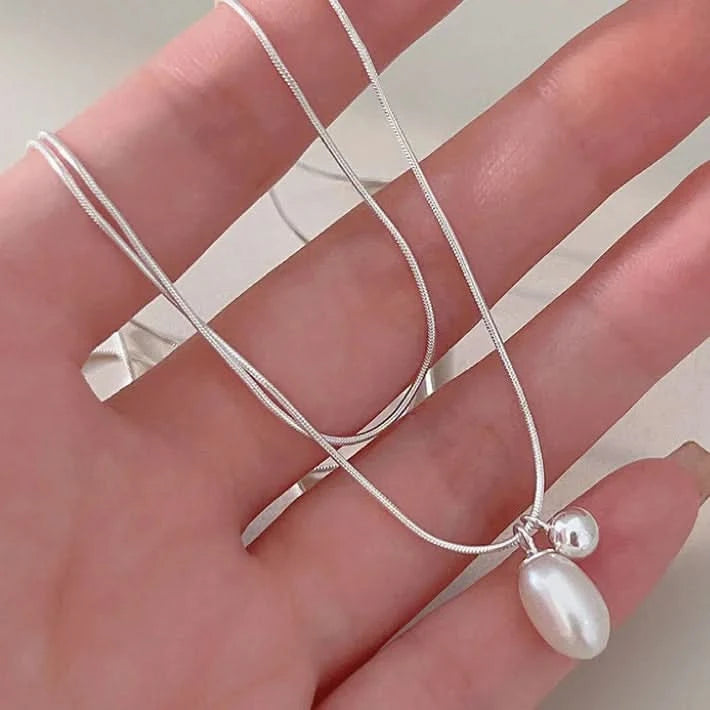 baroque pearl drop necklace