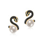 black Snake Hoops Earrings