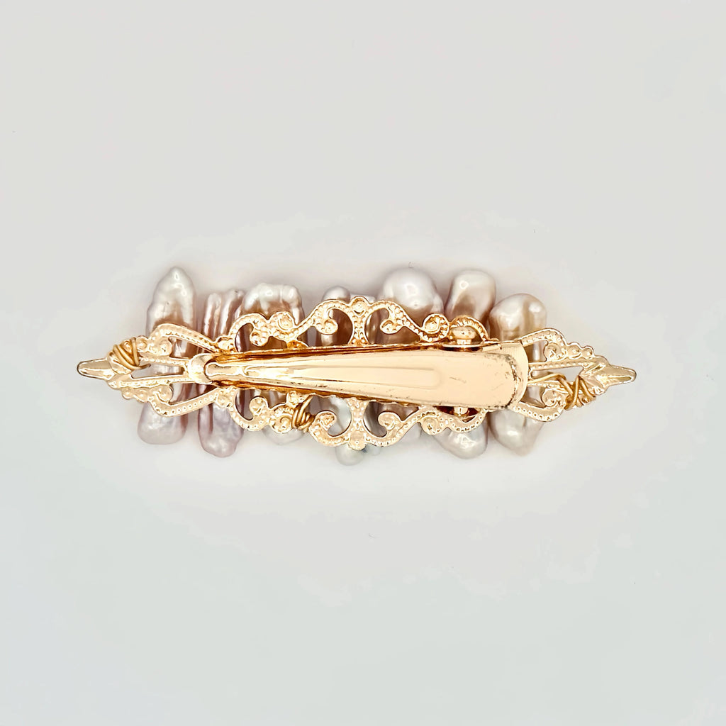 Baroque Pearl Hair Clip- Angel Brocco