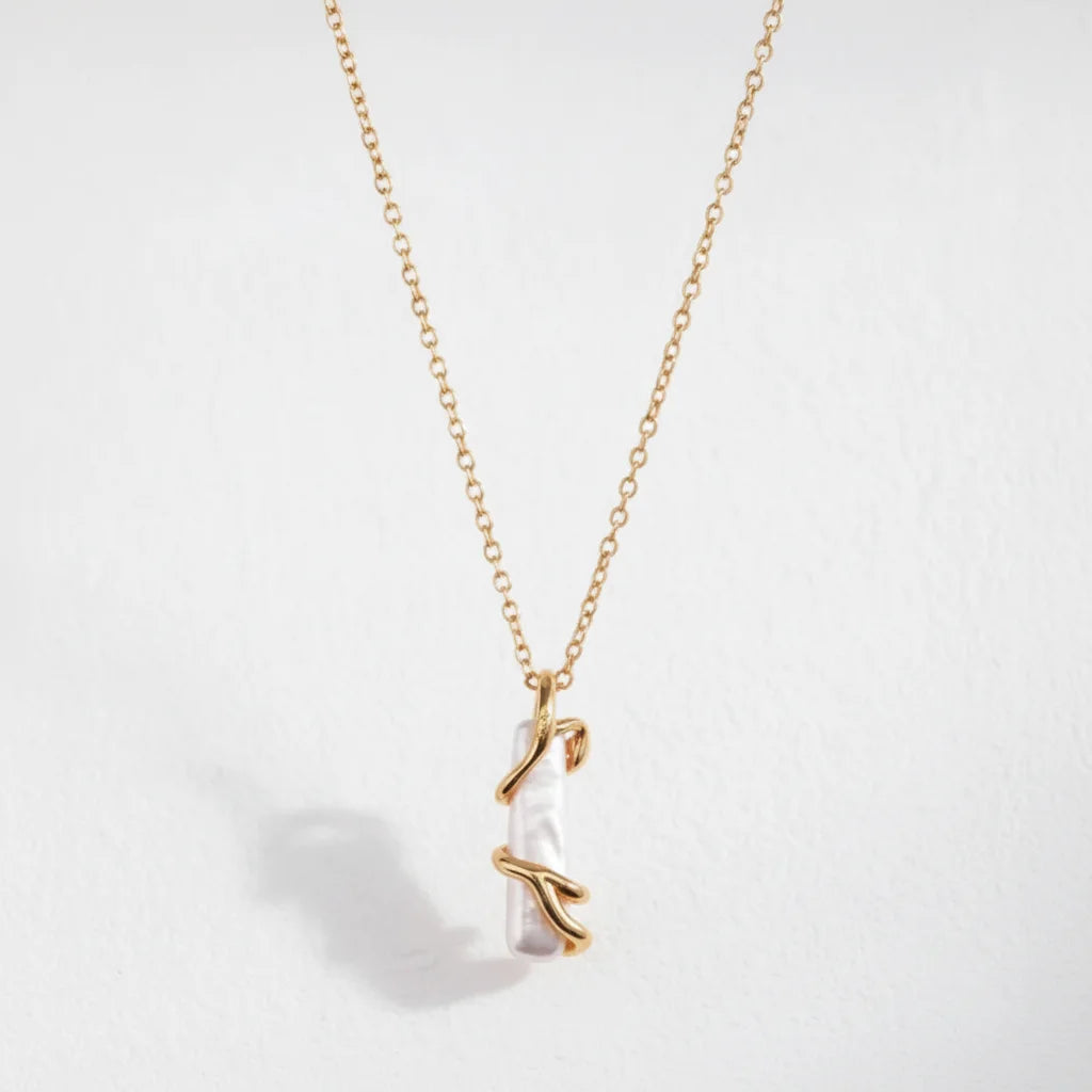 Stick Baroque Pearl Necklace