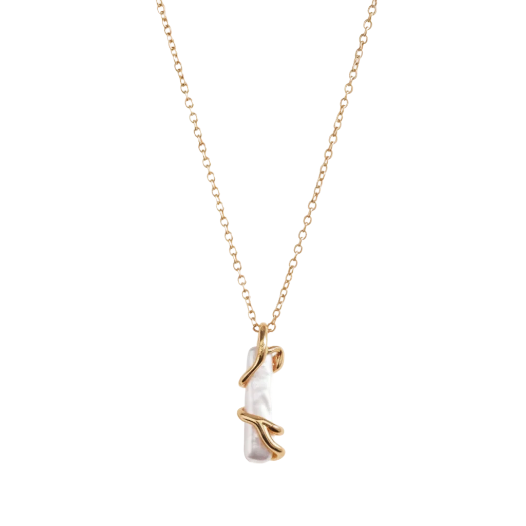 Stick Baroque Pearl Necklace