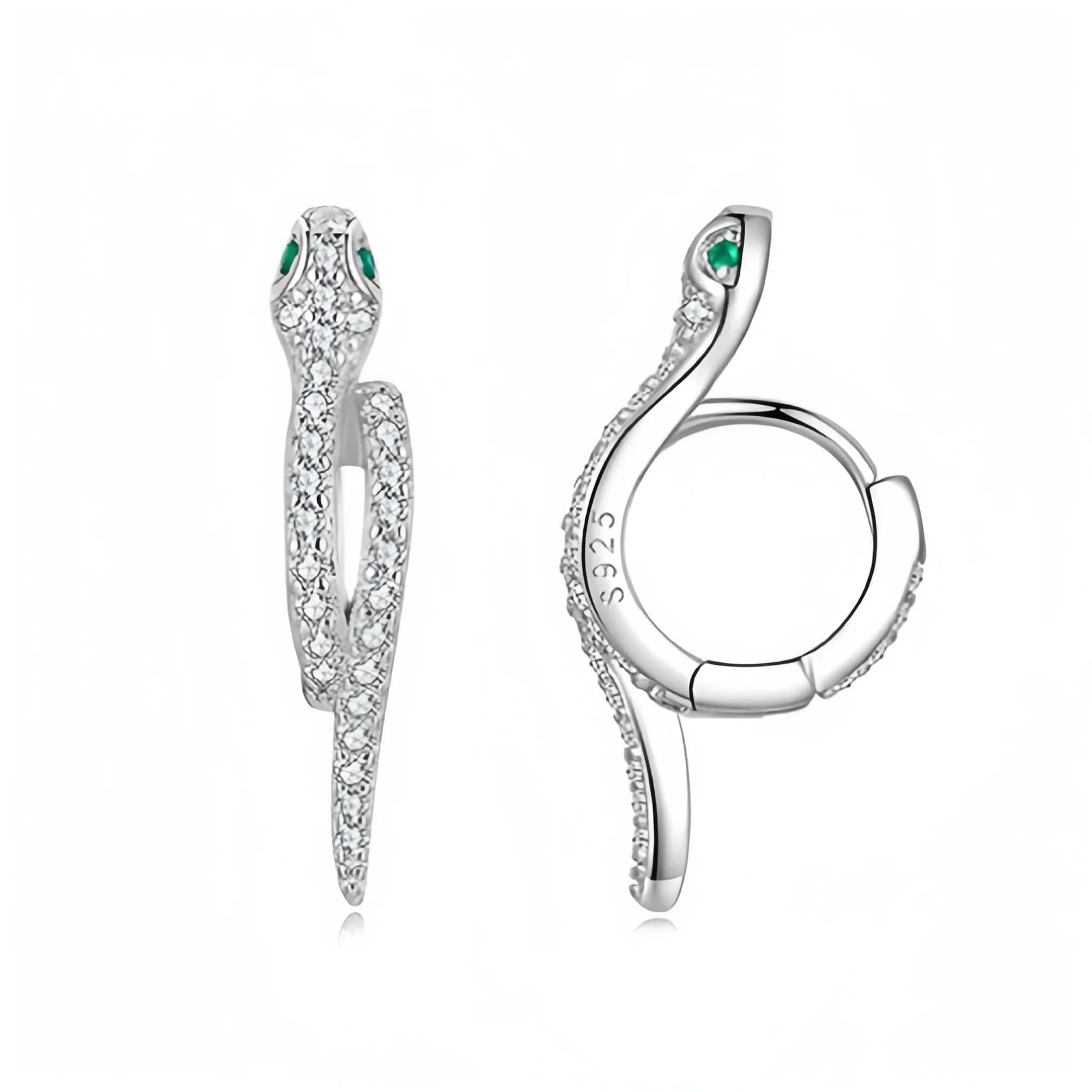 hoop snake earrings