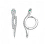 hoop snake earrings
