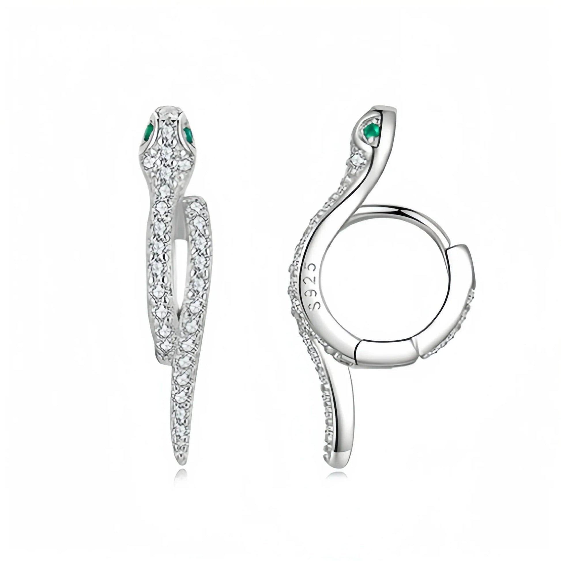 hoop snake earrings