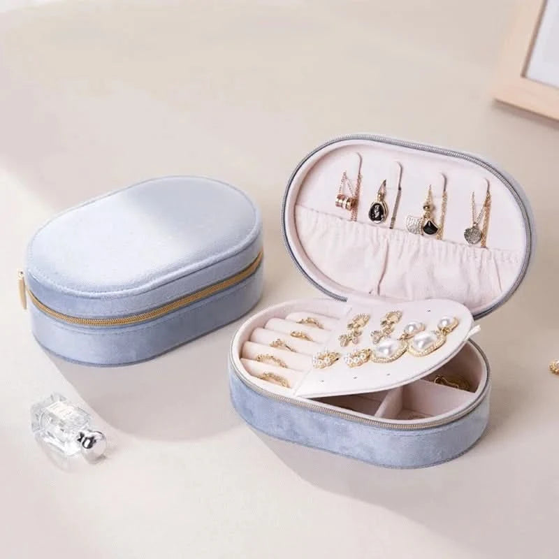 Velvet Portable Jewellery Box