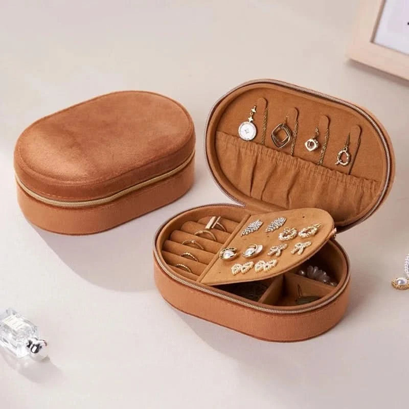 Velvet Portable Jewellery Box