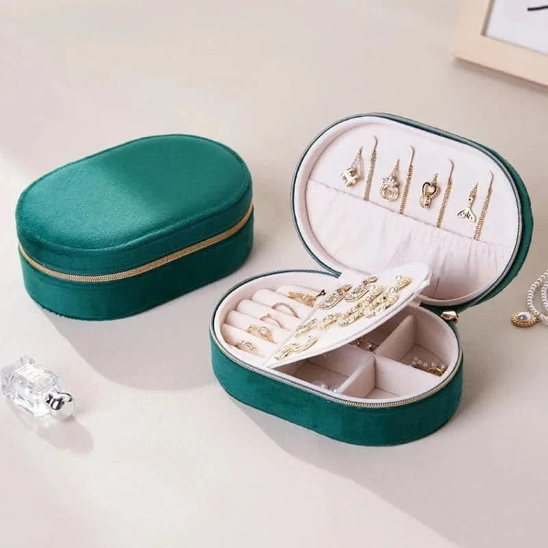 Velvet Portable Jewellery Box