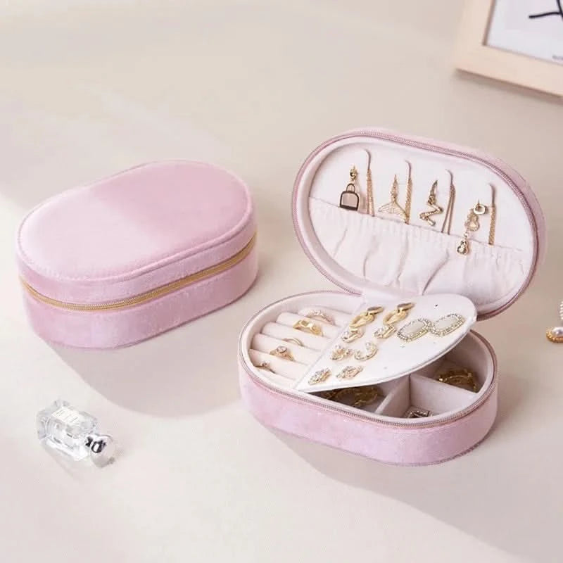Velvet Portable Jewellery Box