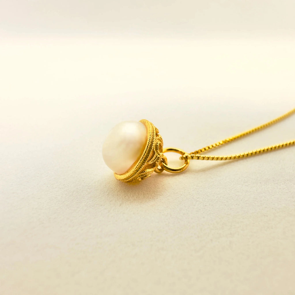 real pearl pendant necklace