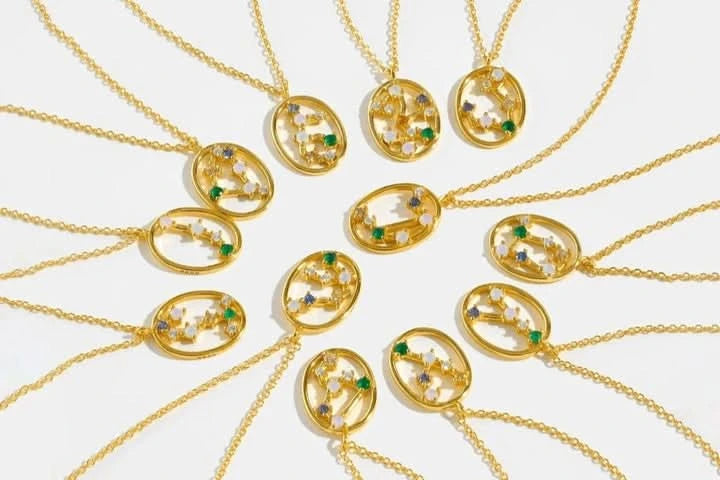 horoscope birth necklace