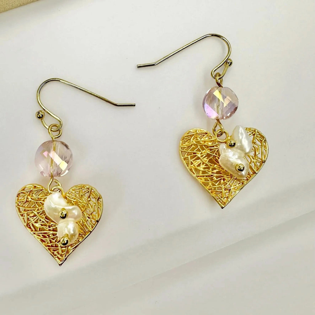 pearl earring set