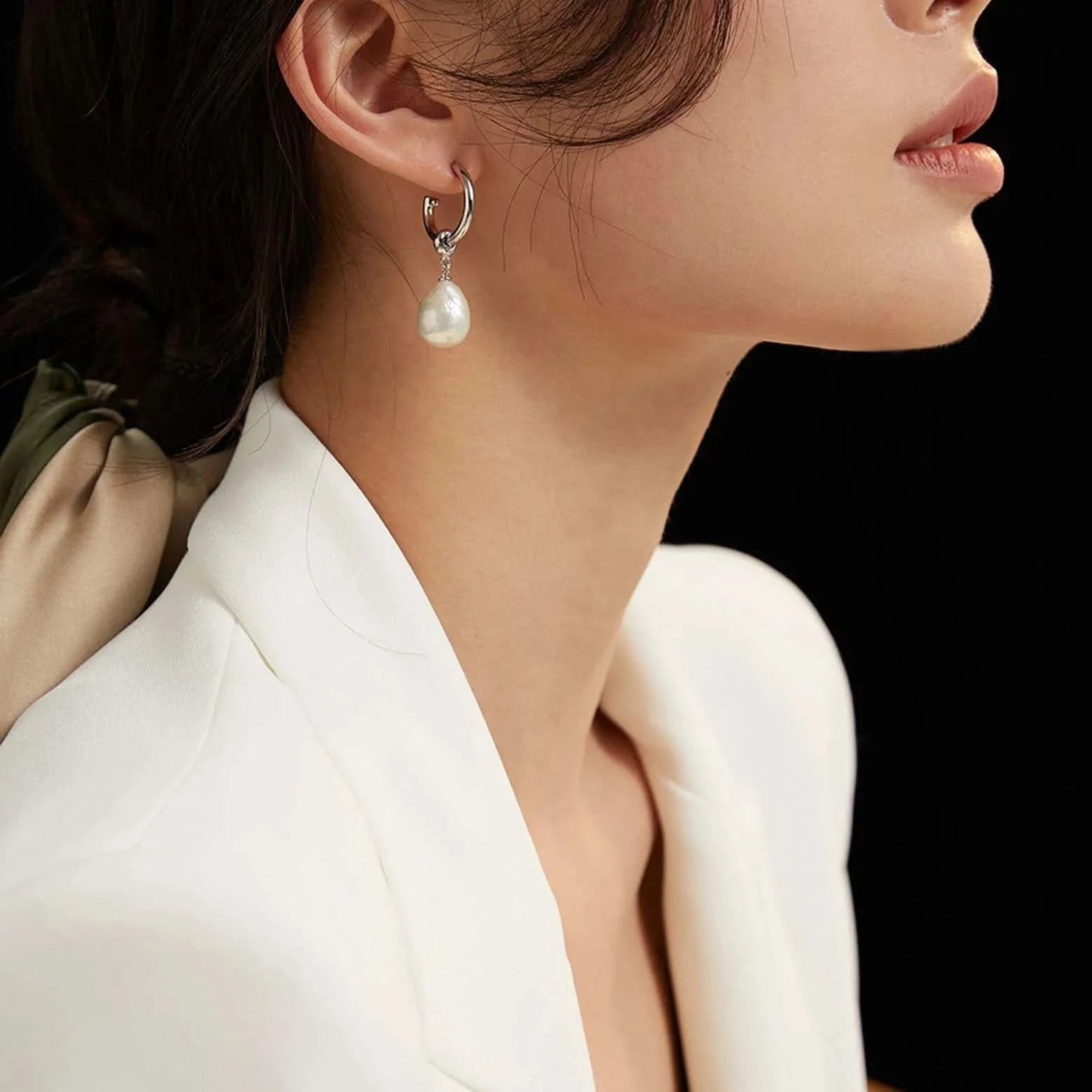 baroque pearls earrings