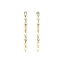 Diamond Pearl Chain Earrings - Angel Barocco