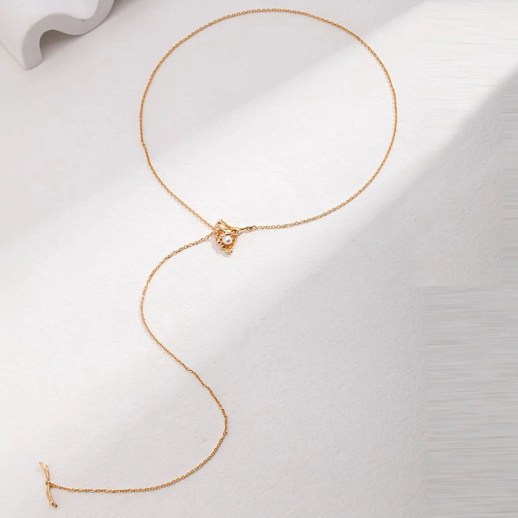 pearl lariat necklace