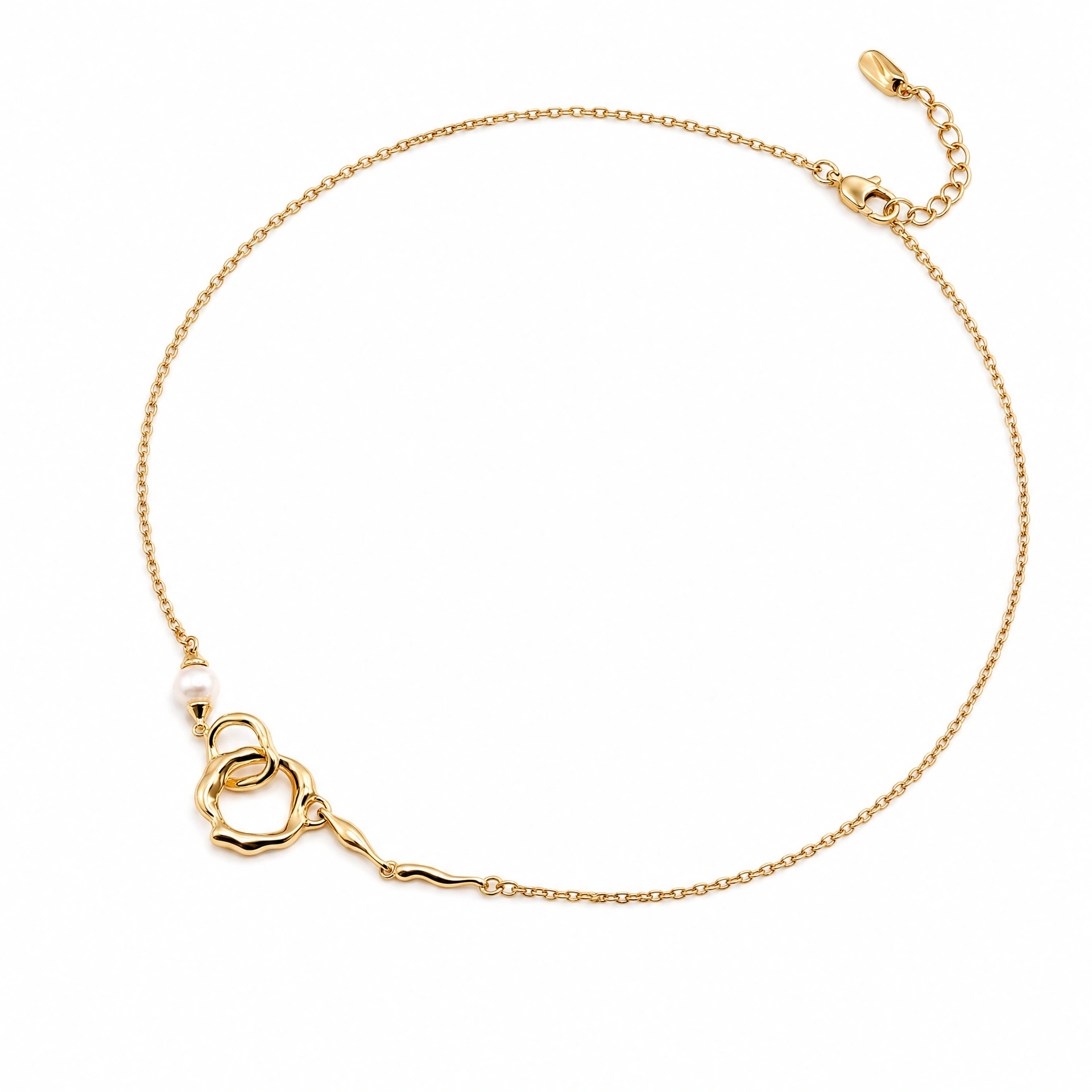 Love Link White Pearl Necklace