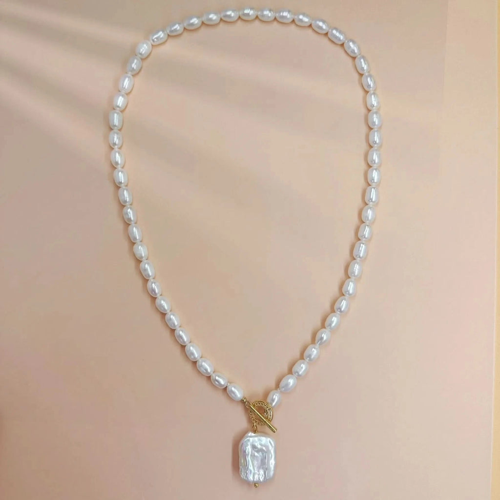 Graduated Baroque Pearl Necklace - Angel Barocco