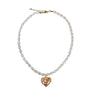 choker with pearl necklace