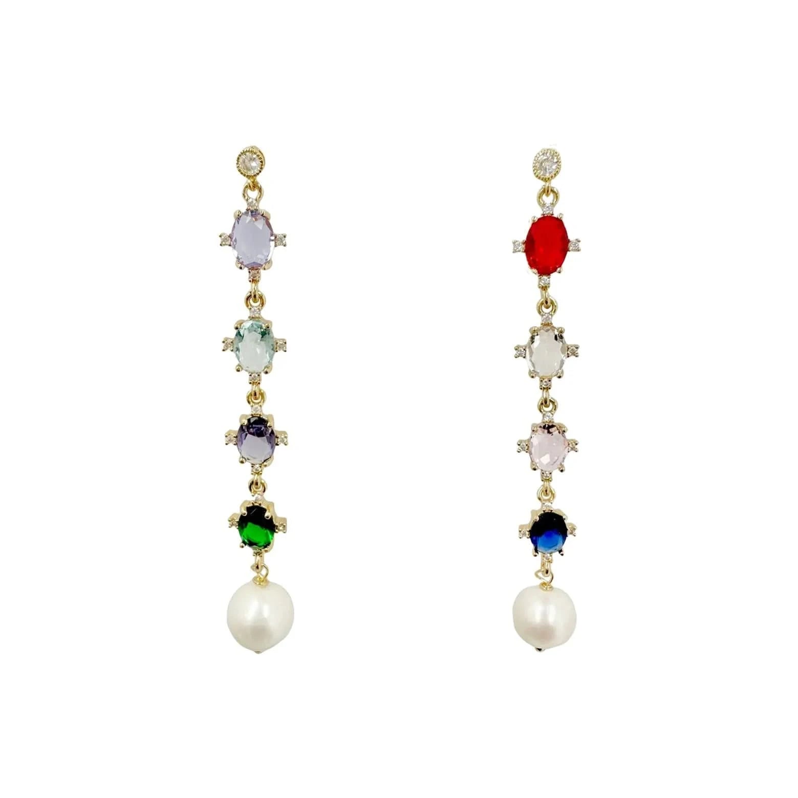 crystal drop earrings