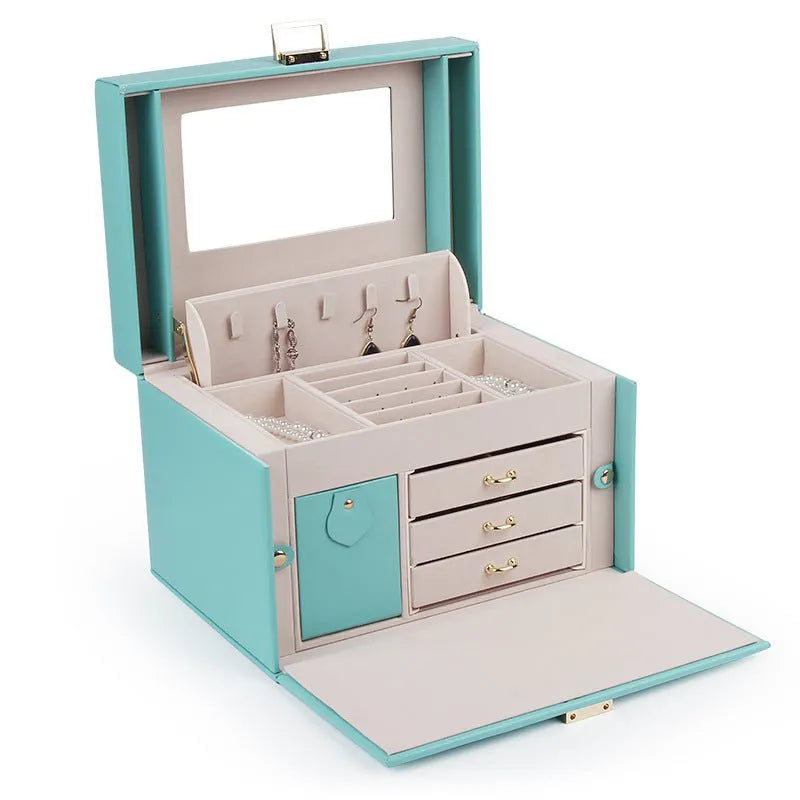 Multi-layer stylish jewelry box with ample storage - Angel Barocco
