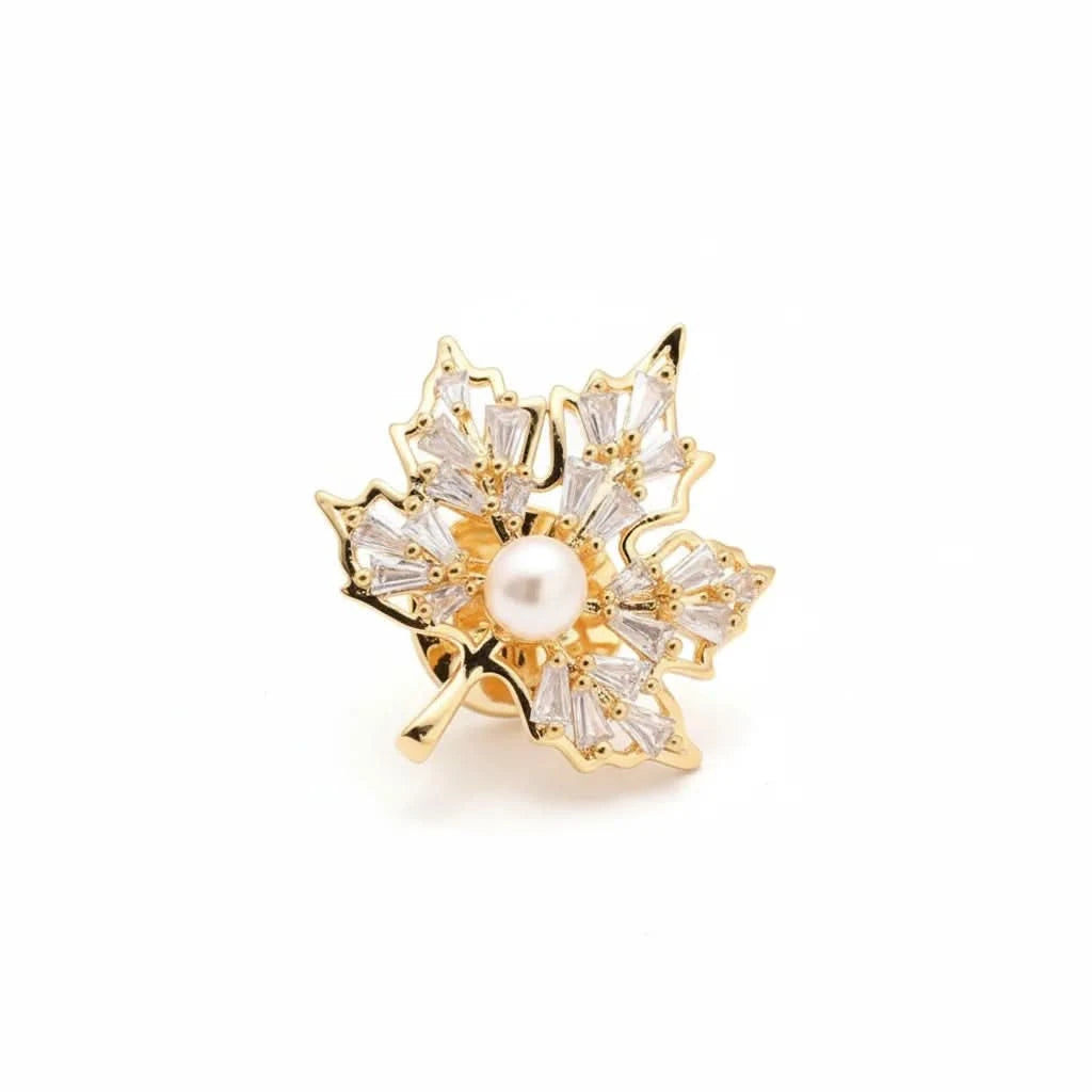 Freshwater Pearl Maple Leaf Zircon