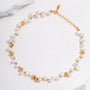 gold and pearl necklace