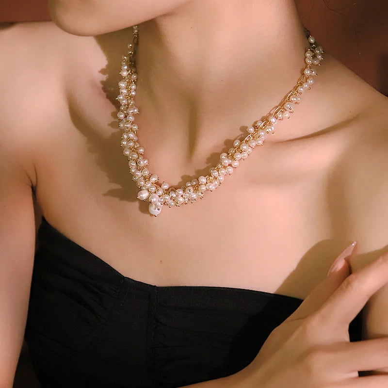 Irresistible Multi Ivory Pearl Necklace