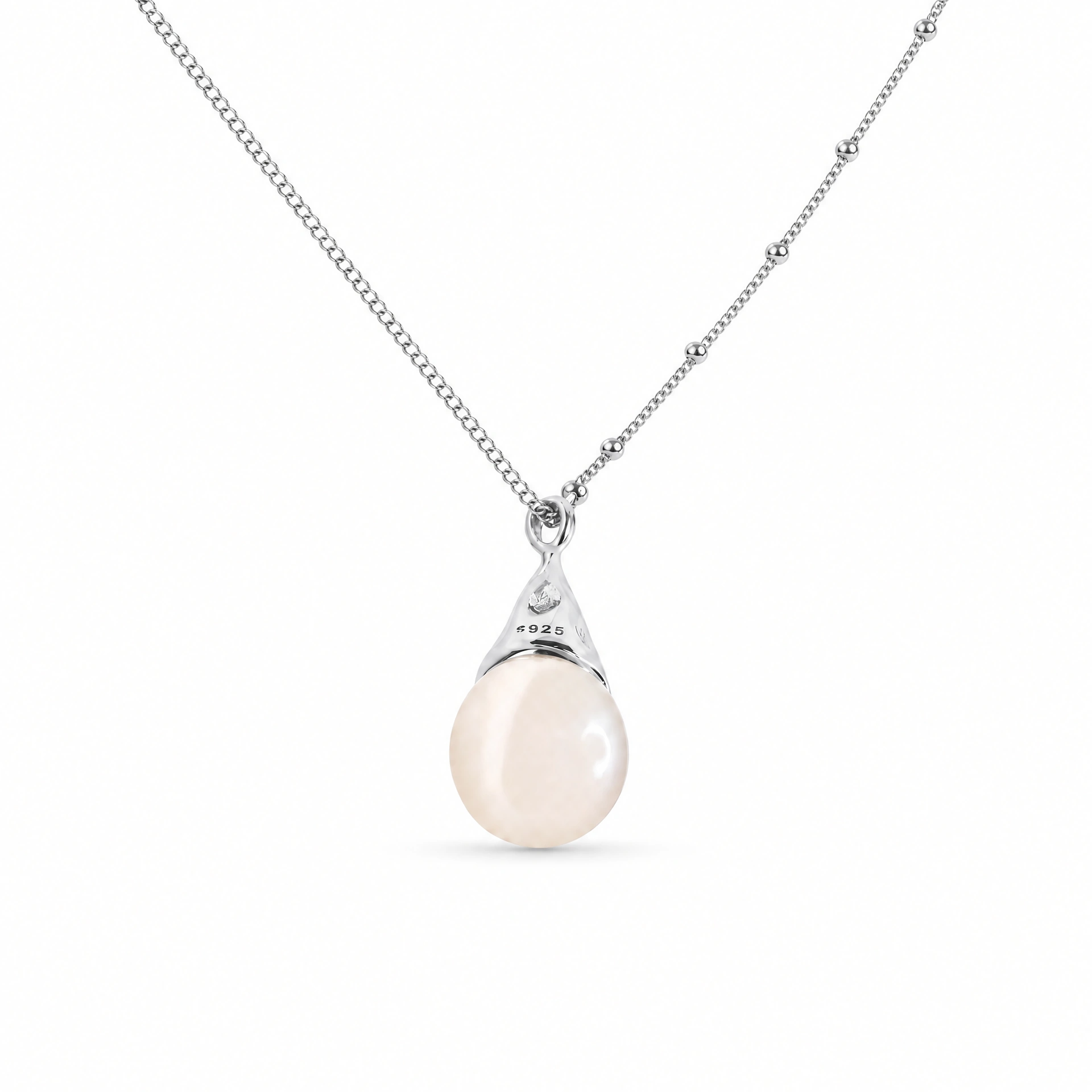 Bulb Baroque Gold Pearl Necklace