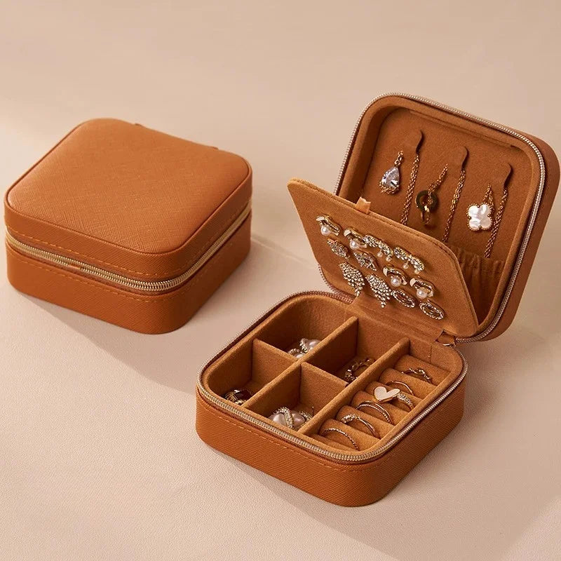 Zipper Portable Jewellery Box