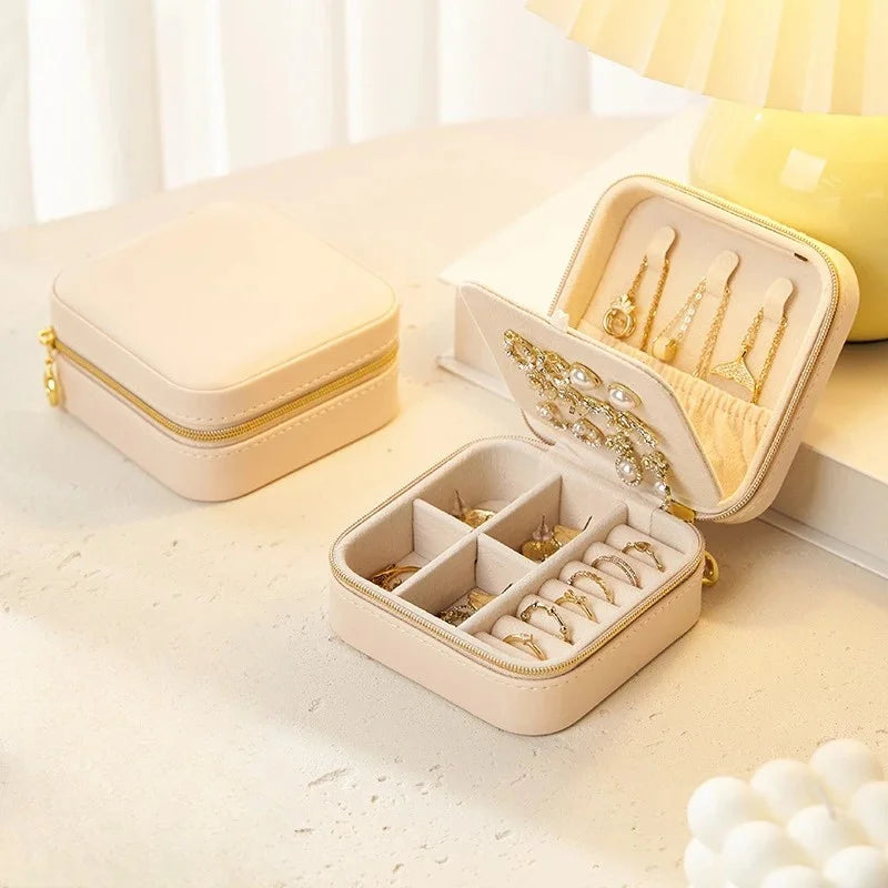 Zipper Portable Jewellery Box