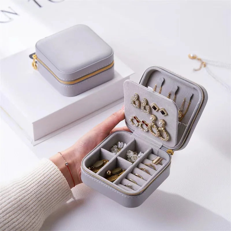 Zipper Portable Jewellery Box