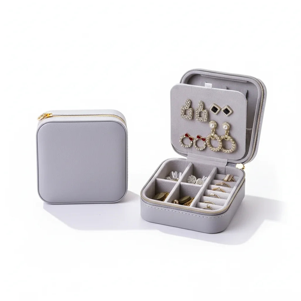 Zipper Portable Jewellery Box