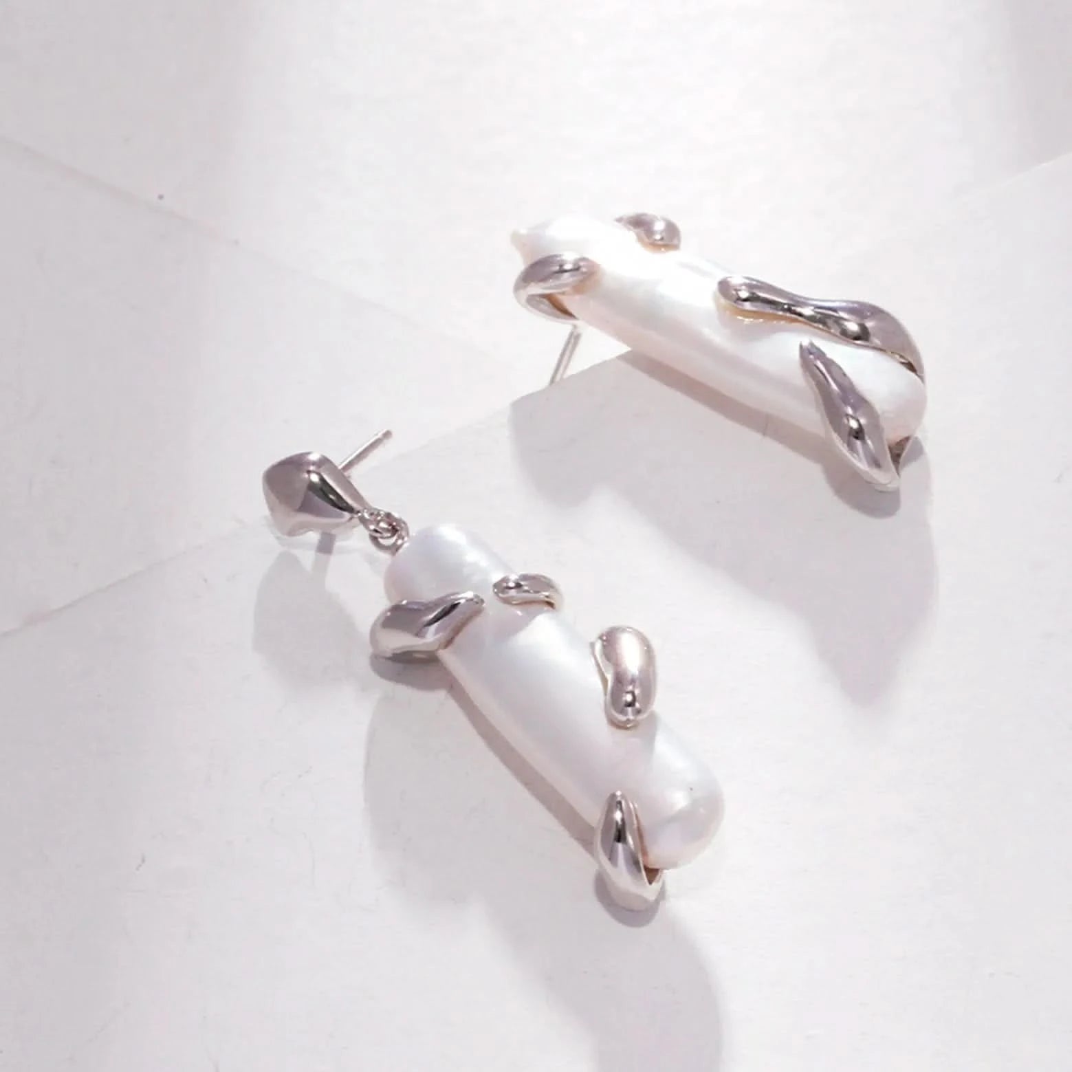 pearl baroque earrings