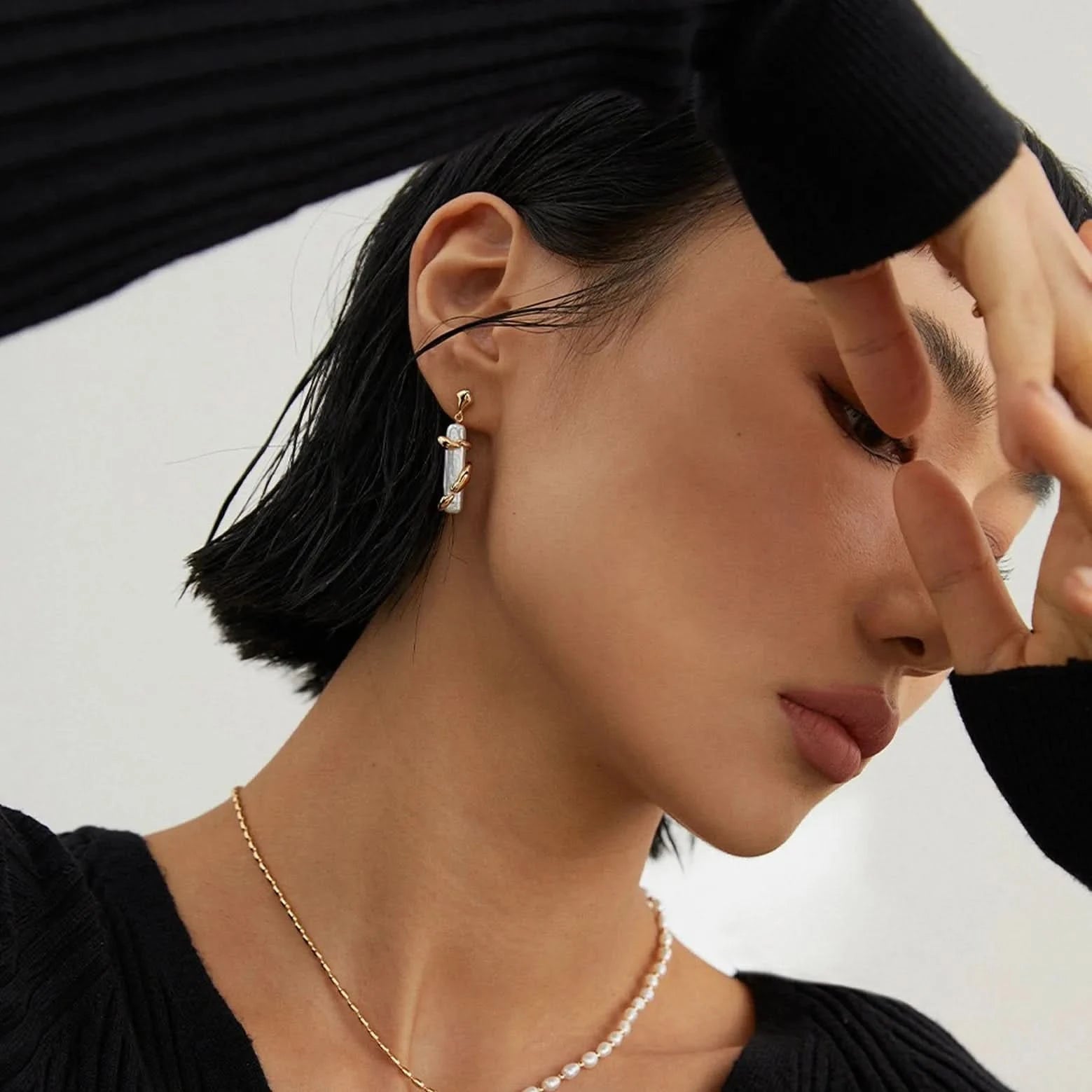 pearl baroque earrings