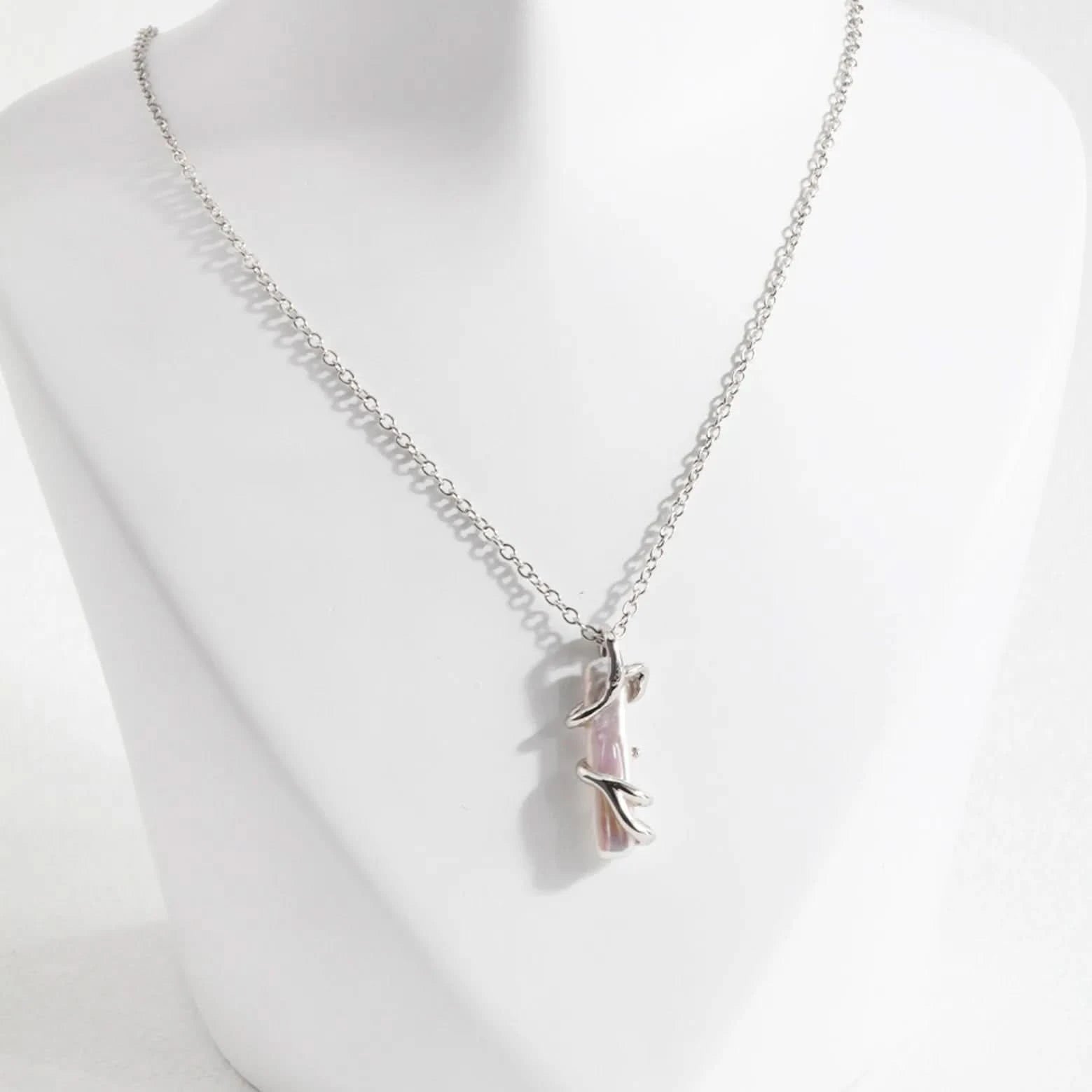 Stick Baroque pearl necklace - Angel Barocco