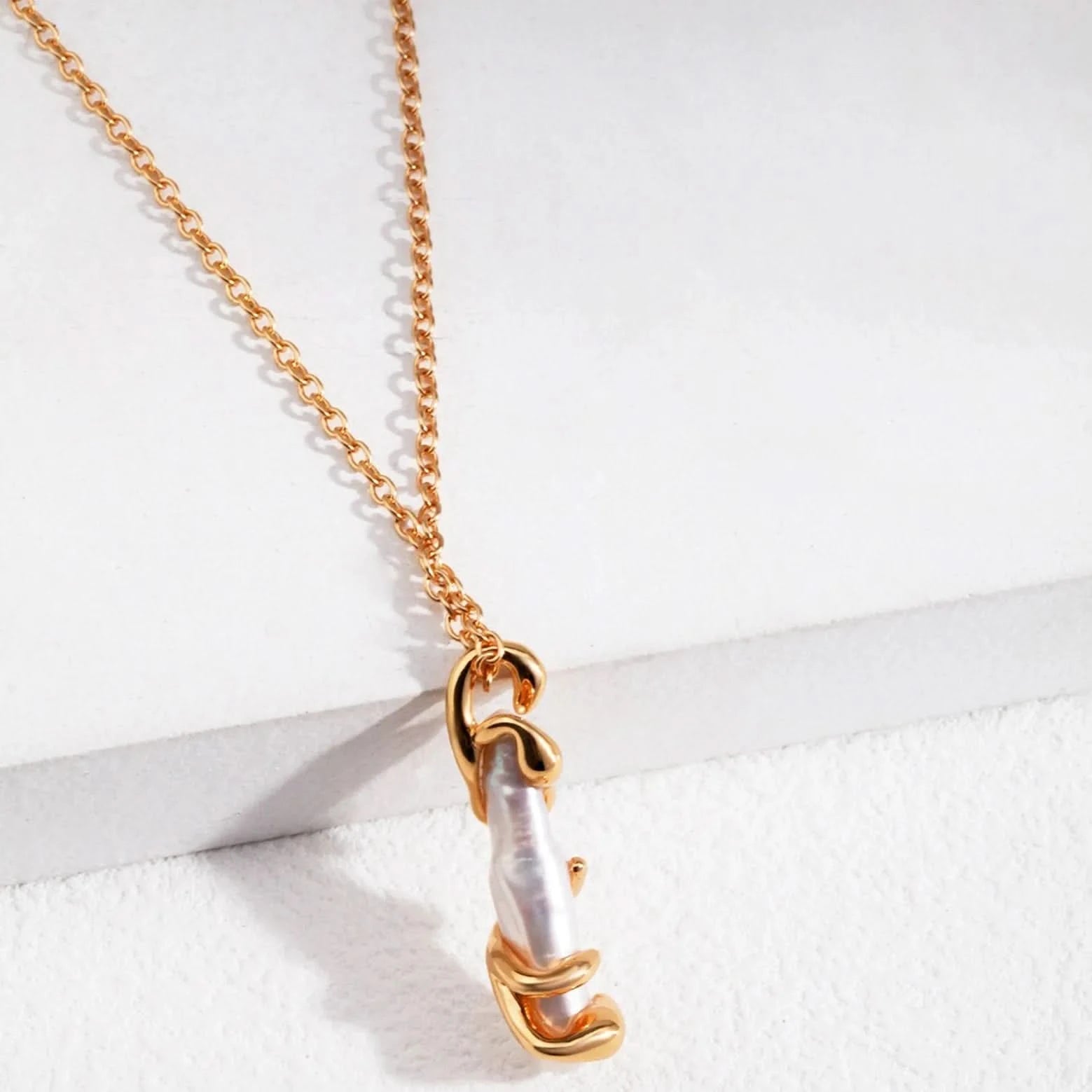 Stick Baroque pearl necklace - Angel Barocco