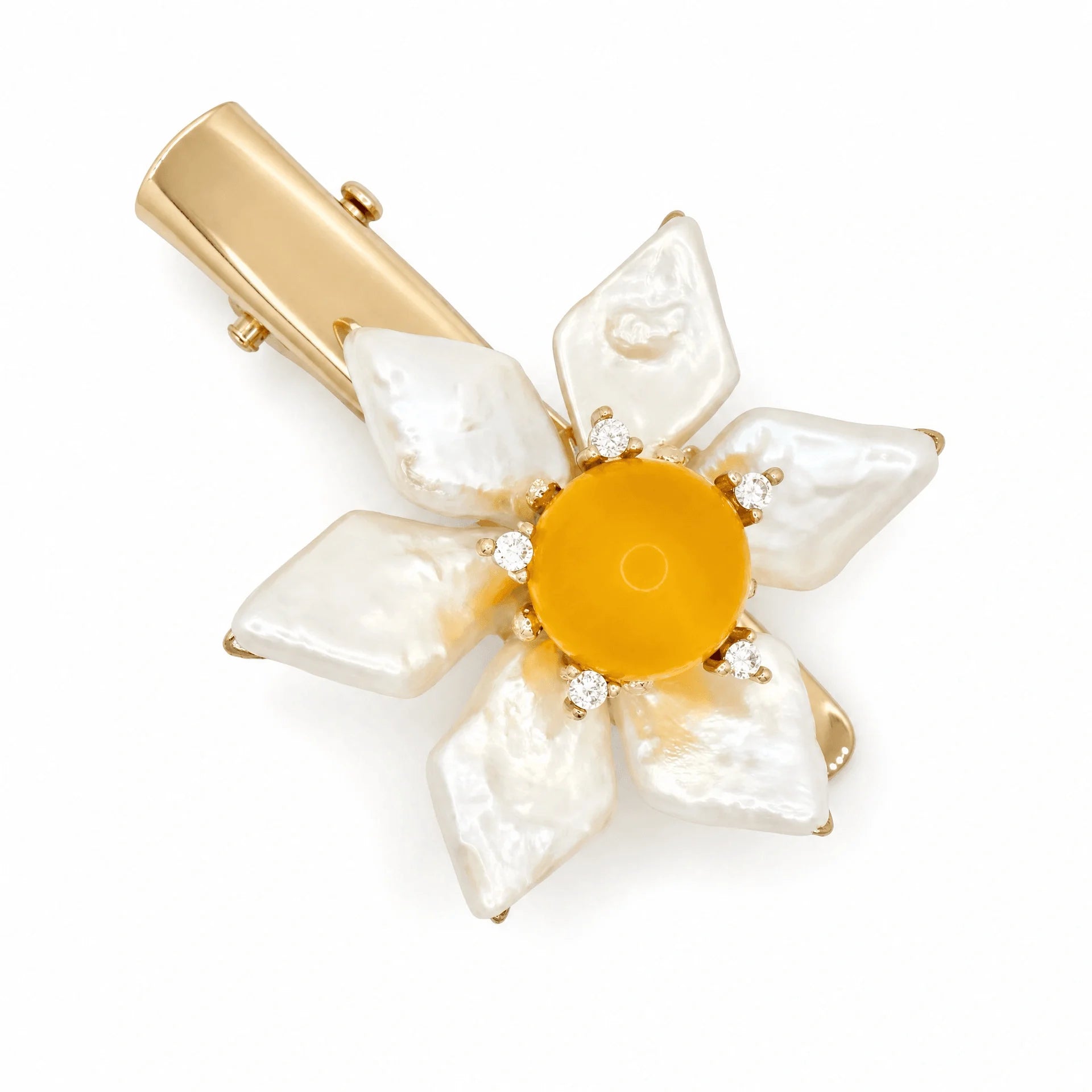 Sunny Baroque Pearl Floral Hair Clip