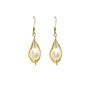 gold pearl drop earrings