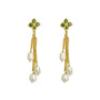 diamond chain earrings
